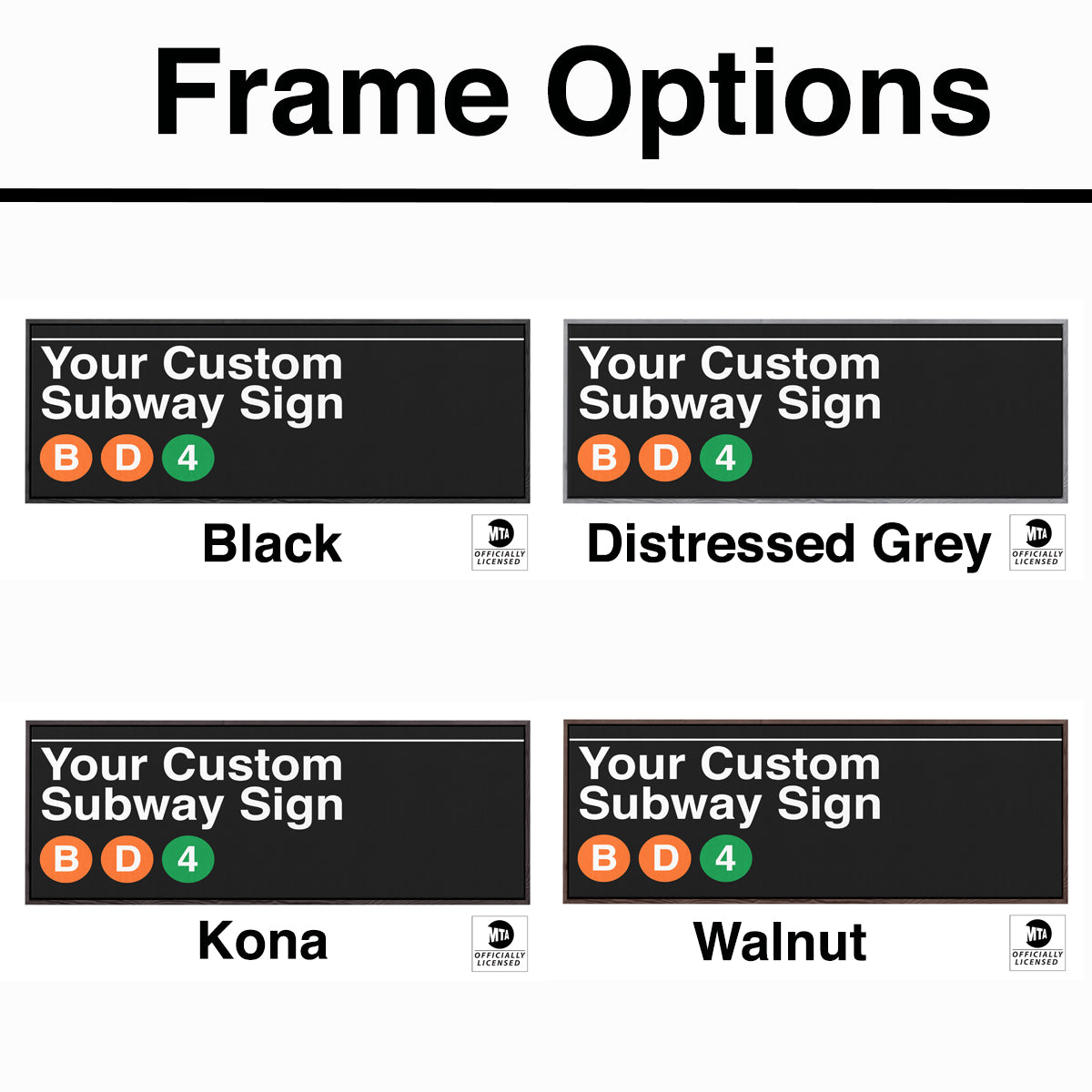 Personalized Subway Sign Canvas - Custom Name and Lines